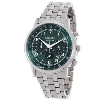 Citizen Men's Eco-Drive Stainless Steel Chronograph Green Dial