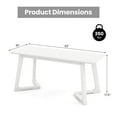 thumbnail image 3 of Costway 1 PCS 42" Modern Entryway Bench with Rubber Wood Legs Smooth Seating Area Easy Assembly, 3 of 10