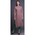 thumbnail image 2 of Bimba Women Straight Long Kurta Regular Fit Tunic Casual Kurti Large, 2 of 6