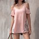 thumbnail image 5 of Blusa cómoda con costuras de encaje y tirantes sólidos sin costuras para mujer Pompotops qyievc1101, 5 of 9