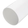 thumbnail image 1 of Unique Bargains PVC Rigid Round Pipe 152mm ID 160mm OD 9" Length White High Impact for Water Pipe, Crafts, Cable Sleeves, 1 of 6