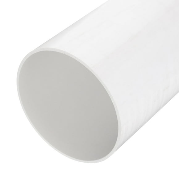 Unique Bargains PVC Rigid Round Pipe 152mm ID 160mm OD 9" Length White High Impact for Water Pipe, Crafts, Cable Sleeves