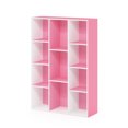 thumbnail image 2 of Furinno Bibliothèque / Livre / Rangement, 11 Cubes, Blanc/rose, 2 of 6