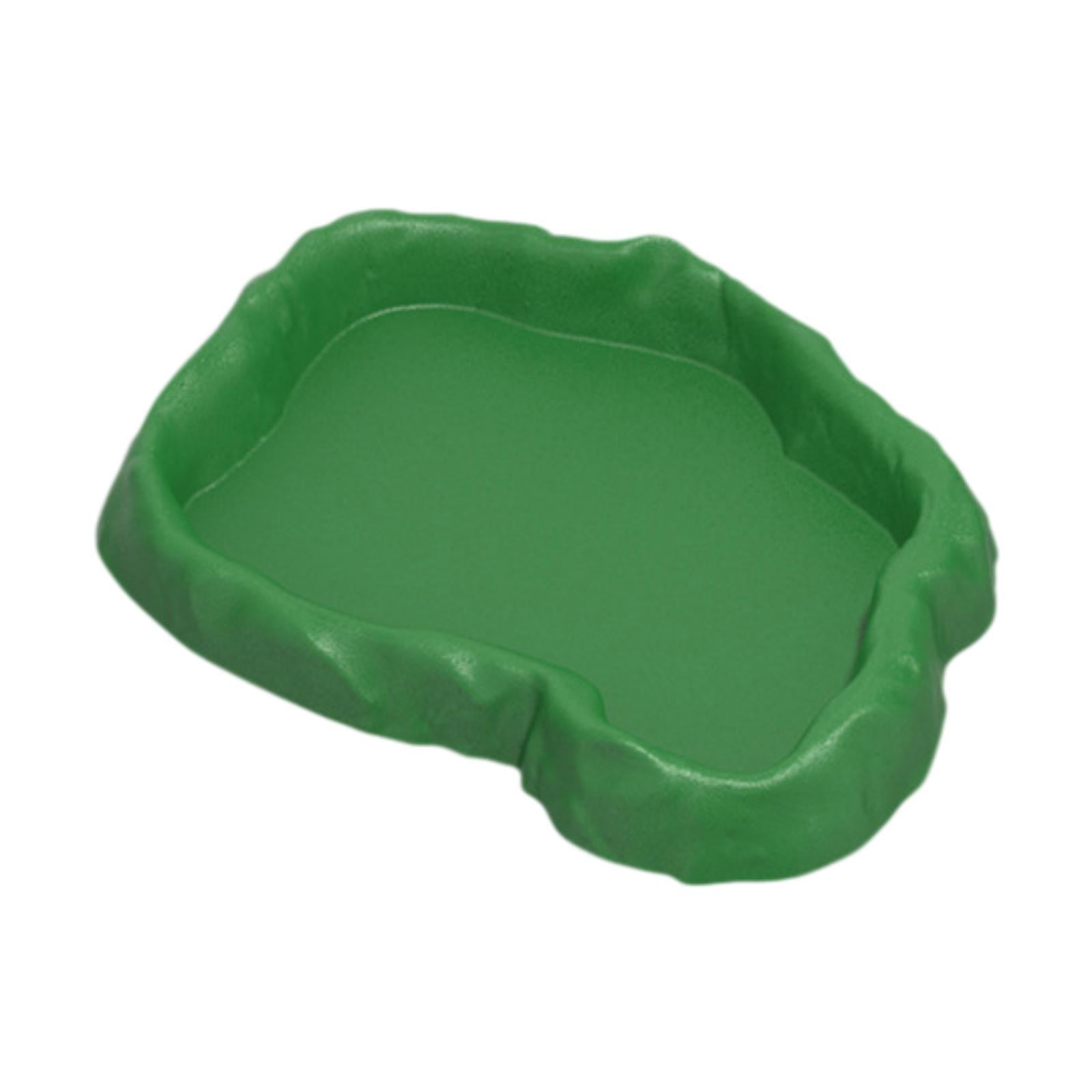Fzaqwen Lizards Habitat Decoration Reptile Water Bowl for Snake Bearded Dragon Gecko S