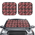 thumbnail image 2 of Balery 2 Piece Rose Flowers Car Windshield Sun Shade|Foldable Front Windshield Shade for Car Front Window for Most Sedans SUV Truck-Medium, 2 of 7