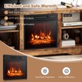 thumbnail image 6 of Gymax 58'' TV Stand w/18'' Electric Fireplace Heater, Adjustable Shelves, Remote Control, 6 of 7