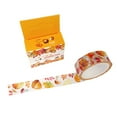 thumbnail image 2 of Wrapables® Flowers and Greens Washi Masking Tape, 15mm x 7m Autumn Leaves, 2 of 2