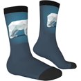 thumbnail image 6 of Colorful and Mid-Calf Socks for Men and Women, 1 Pair Walking Polar Bear, 6 of 8