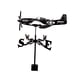 thumbnail image 2 of Veleta de hierro para tejado, indicador de dirección , soporte , veleta, para boda, granja, decoración de de patio de paddock Helicóptero CUTICAT Veleta, 2 of 7