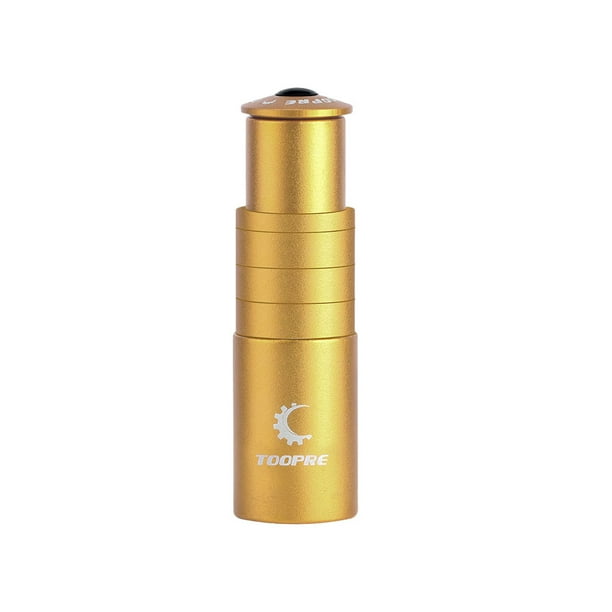 Advancent Extensor de manillar de bicicletas, vástago de horquilla, cabezales aumentados, adaptador de extensión, piezas de reparación de Ciclismo Oro