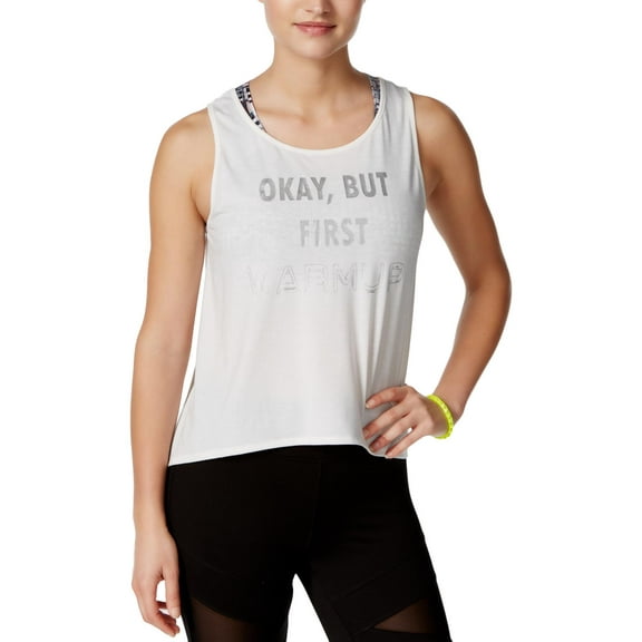 Jessica Simpson Womens Juniors Graphic Sleeveless Tank Top