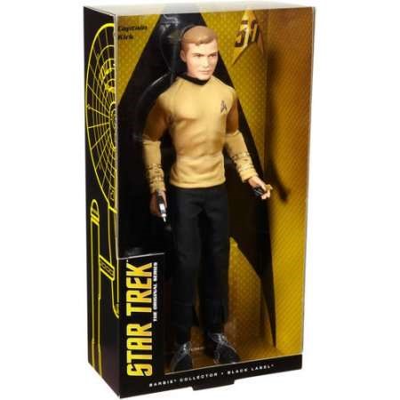 Barbie Star Trek 50th Anniversary Captain Kirk Doll - Walmart.com