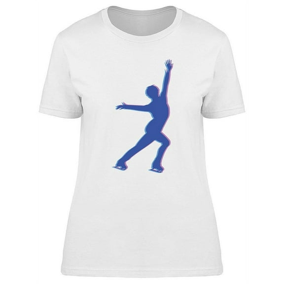 Male Skater Silhouette T-Shirt Women -Image by Shutterstock, Female Large