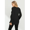 thumbnail image 3 of Bell Sleeve Round Neck Maternity Knit Top, 3 of 3