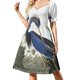 thumbnail image 1 of Garza Tricolor - Vestido de Manga Corta John James Audubon Ropa de Mujer Novedades 2025 Vestidos Vestido de Verano, 1 of 7