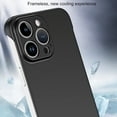 thumbnail image 4 of For iPhone 15 Pro Max Frameless Metallic Paint Hybrid PC Phone Case(Green),iPhone 16 Pro Max, 4 of 7