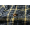 thumbnail image 6 of SSLR Flannel Shirts for Men, Long Sleeve Button Down Shirt Lightweight Plaid Brushed Casual, 6 of 8