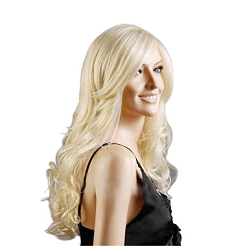 blonde curly cosplay wig