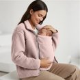thumbnail image 4 of Winter Maternity Clothes Maternity Winter Clothes Baby Wearing Jacket Baby Wearing Jacket Women Winter Warm Fleece Maternity Coats Full Zip 3 In 1 Babywearing Jackets Pregnancy Clothes, Pink-M, 4 of 5