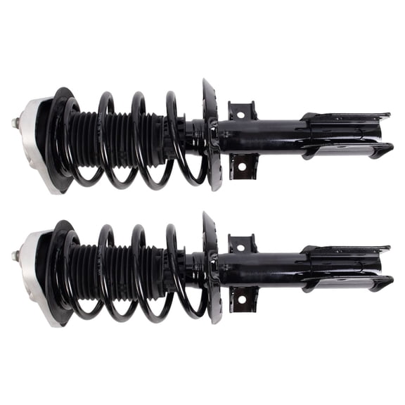 TRQ Front Strut & Coil Spring Assembly Set Driver & Passenger Sides Fits Select 14-16 Mercedes-Benz E250 10-16 E350 15-18 E400 13-14 E550