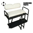 thumbnail image 2 of Hardcore Parts Rear Flip Seat For Club Car PRECEDENT Golf Cart 2004-Present Model (White Cushion w/t Grab Bar Attachment), 2 of 2