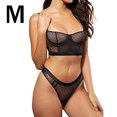 thumbnail image 1 of Conjunto de ropa interior de sujetador erótico para mujer, conjunto de bragas de sujetador con diseño de malla de encaje transpirable para niña, lencería Kearding XX000124-03, 1 of 7