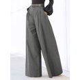 thumbnail image 4 of VONDA Pantalon Large Droit Taille Haute pour Femmes, 4 of 4