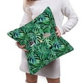 thumbnail image 6 of Bingfone Monstera Leaves Linen Throw Pillow Covers Cushion Case Pocket Button Vintage Farmhouse Pillowcase for Sofa Couch Bed 16"x16", 6 of 9