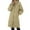 Khaki, variant on Women's Winter Coats, Thickened Insulated Parka Jacket with Hood Blue XXXL