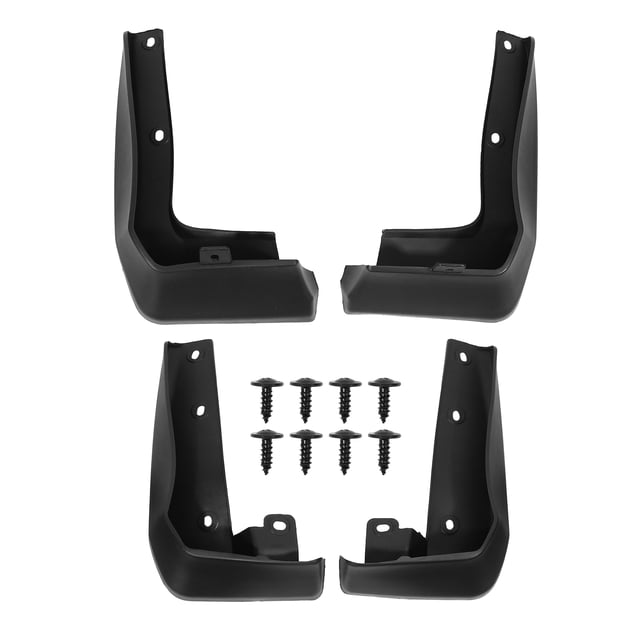 Unique Bargains 1 Set Front Rear Mudguards Mud Flap Protection Fender Fit for Honda Civic 2016-2021 with Screws Black