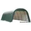 ShelterCoat 13 x 28 ft. Wind and Snow Rated Garage Round Green STD