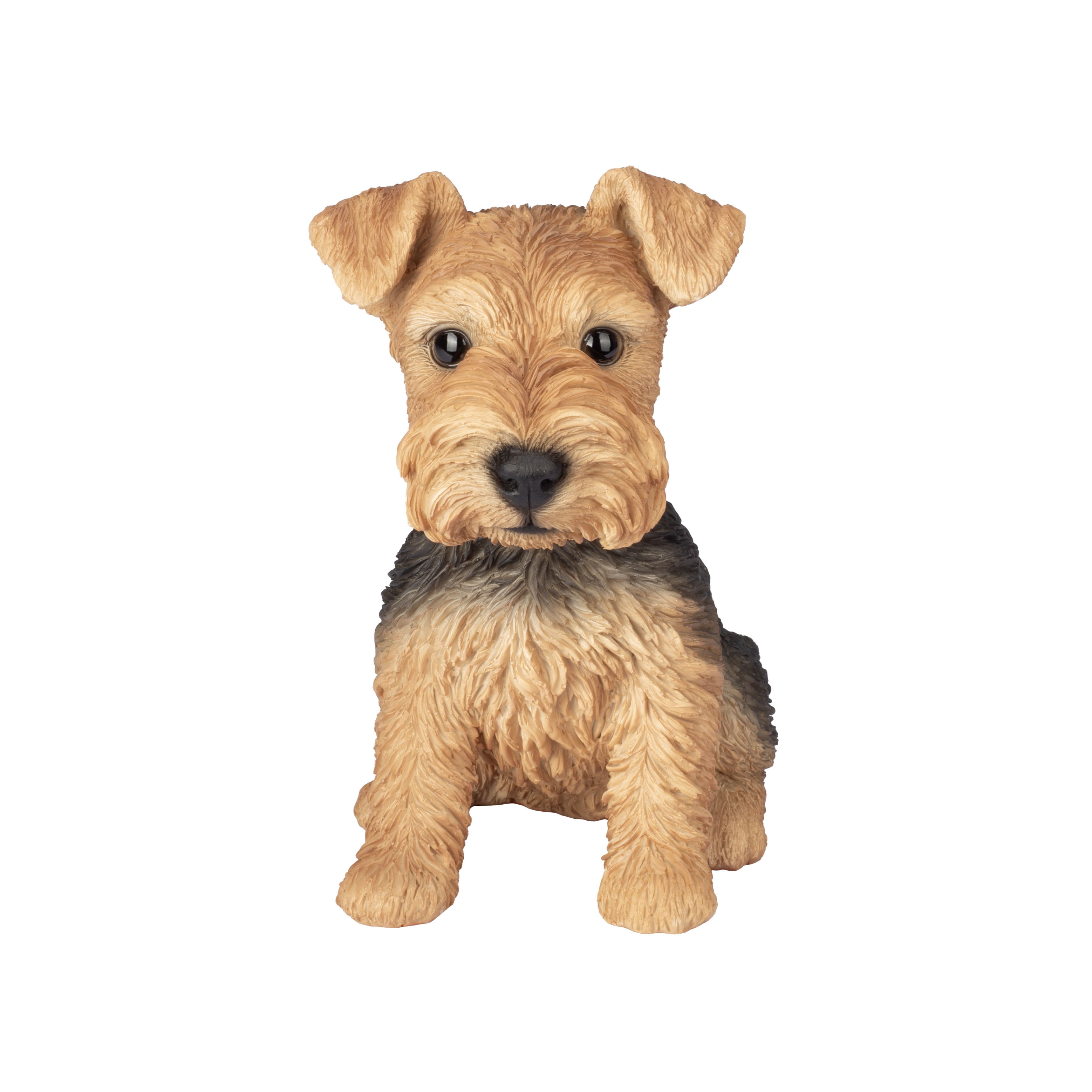 SOREAL Brown Welsh terrier Decorative Puppy Figurine for Home & Garden Décor, Handpainted Polyresin Dog Statue, Realistic Design | Gift for Dog Lovers | Weather-Resistant Indoor/Outdoor Decor