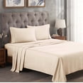 thumbnail image 2 of Superior Egyptian Cotton 300 Thread Count Bed Sheet Set, California King, Ivory, 2 of 5