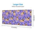 thumbnail image 2 of Rocae Pugs and Flowers for Gaming Mouse Pad, Mouse Pad Large, Office Computer Keyboard Mousepad, Keyboard and Mouse Pad with Stitched Edges,31.5 x 11.8 in, 2 of 5