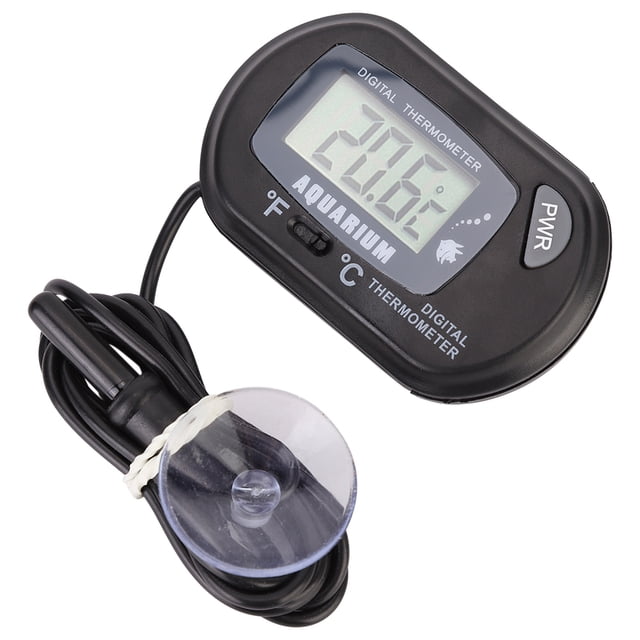 Aquarium Temperature Thermometer, Fish Tank Water Thermometer, Practical Exquisite Small Deep Waterproof for Fish Tank Aquarium