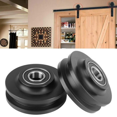 Barn Door Rollers Yosoo Closet Hardware Roller,2 Pcs Sliding Barn Door Wheel Closet Hardware Roller Cabinet Window Pulley Home Use,Door Wheel,Door Roller ()