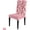 Pink, variant on Leopard Cheetah Print Dining Chair Covers Set of 4 - Stretchable Slipcovers with Elastic Hem, Removable & Machine Washable Pet Hair Resistant Protectors