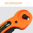 thumbnail image 2 of 45mm Round Rotary Cutter with 5PCS Rotary Cutter Blades Safety Lock Sewing Rotary Cutter Craft, 2 of 8