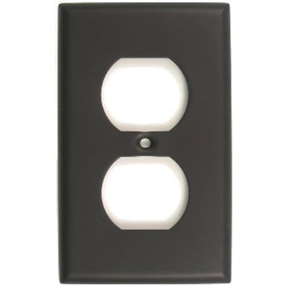 Oil Rubbed Bronze Single Receptacle Switch Plate