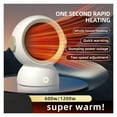thumbnail image 2 of 1200W Electric Heater Portable Desktop Fan Heater Heating Warm Air Blower Mini Radiator ,Fast Warm Air Delivery, 2 of 7