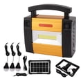 thumbnail image 1 of Power Station Solar Generator Portable LED Lights 5000mAh Battery with Solar Panel Light Bulbs for Emergency Outdoor, 1 of 20