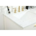thumbnail image 4 of Elegant Decor Larkin 60" Solid Wood MDF Single Bathroom Vanity in White, 4 of 8