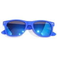 thumbnail image 4 of Kids Retro Sunglasses - Matte-Dark Blue Frame / Mirror Polarized Lens, 4 of 5