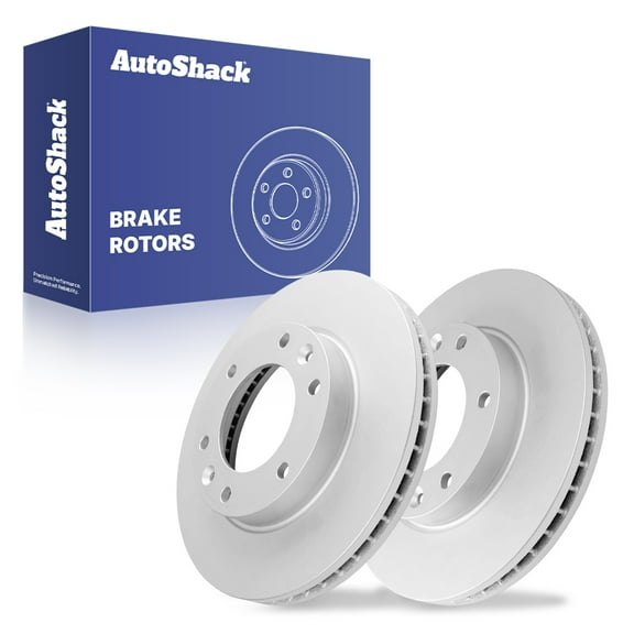 AutoShack Front Vented Coated Brake Rotors 2-PC Set Replacement for 2006-2012 Kia Sedona 2007-2010 Hyundai Entourage 2014 Kia Sedona ArmorStop 11.73" (297.9 mm)