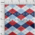 thumbnail image 2 of oneOone Viscose Chiffon Red Fabric Check Craft Projects Decor Fabric Printed By The Yard 42 Inch Wide, 2 of 5