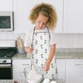 thumbnail image 4 of White Girl Dance Pattern Kids Aprons for Girls and Boys,Adjustable Neck Strap Toddler Aprons for Kids Cooking Baking, 4 of 6