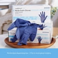 thumbnail image 2 of McKesson Confiderm Nitrile Exam Gloves, Low-Derma Latex-Free Medical Gloves, Large, 250 Count, 10 Boxes, 2500 Total, 2 of 8