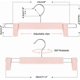 thumbnail image 2 of Space-Saving Skirt Holders with 360 Swivel Hooks, Adjustable Clips, Trouser Hangers, Clothes Coat Garment Jeans Hangers (20 Pack, Pink), 2 of 4