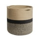 thumbnail image 1 of Maceta tejida decorativa para escritorio, cesta de almacenamiento, decoración moderna para el hogar, lavable Negro 20cm, 1 of 9