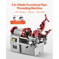 thumbnail image 2 of VEVOR Electric Pipe Threader Machine 750W 28RPM Threading Cutter for 1/2" to 2" Pipes, 2 of 9